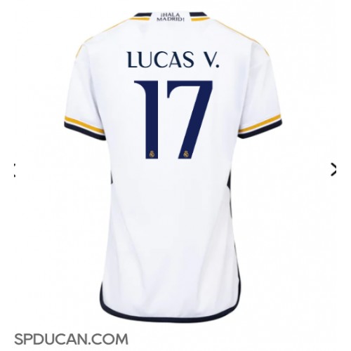 Zenski Nogometni Dres Real Madrid Lucas Vazquez #17 Domaci 2023-24 Kratak Rukav